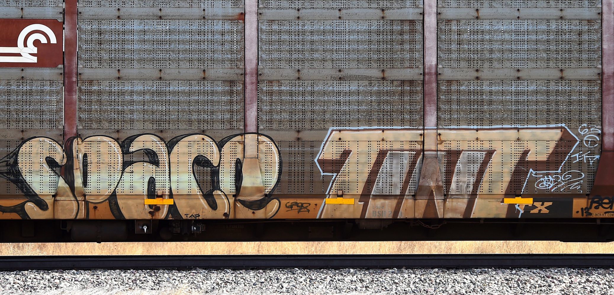 Graffiti rail cars